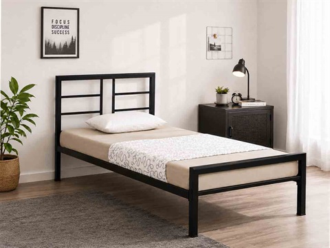 تخت یک نفره فلزی شبکه ای T36224